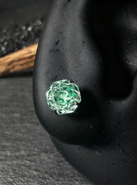 XFA十二星座钛合金锆石耳钉