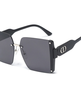 极速2023年新款时o尚太阳眼镜防晒大方框太阳眼镜女无框气质抗UV