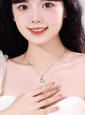 莫比乌斯项链女2024新款轻奢小众女款纯银配饰高级感夏日精致女士