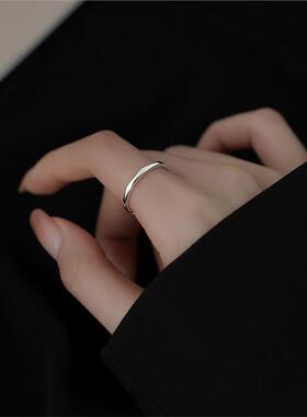 【巷南】999纯银几何戒指