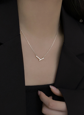 【巷南】999纯银线条项链2