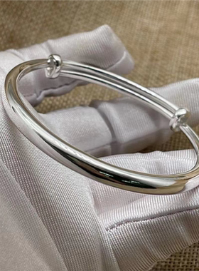 足银999纯手工定制实心光