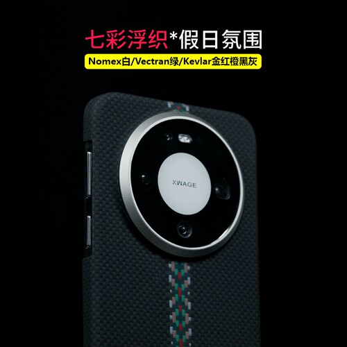 LLC适用华为MateX7/80ProMax手机壳罗马假日/咖啡馆凯夫拉新款磁吸超薄商务保护套 - 图0