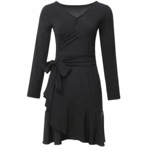 拉丁舞服装新款女洋装成人摩登舞裙比赛服国标舞演出服现代舞裙 - 图3