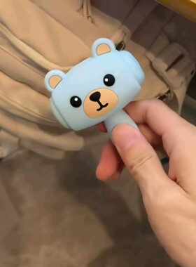 可爱小熊摇发声解压钥匙扣挂件