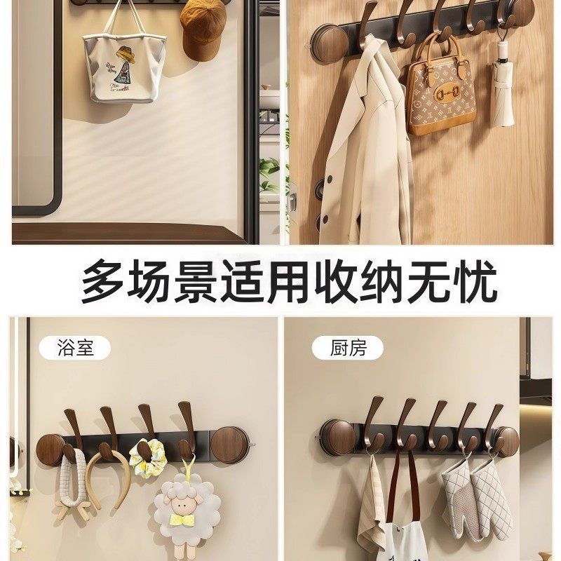 吸盘免打孔门后玄关挂钩挂衣架墙上壁挂玄关衣柜侧面衣服中古挂架,淘宝优惠券,粉丝福利购,淘宝优惠卷
