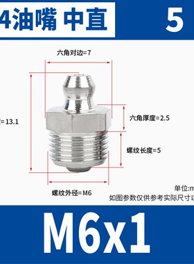 304不锈钢黄油嘴头弯头直油咀枪头嘴配件大全枪注油嘴接头m5-M16
