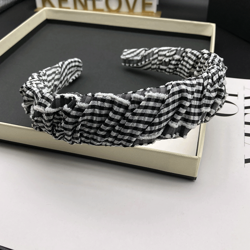 Kenlove高颅顶经典复古发卡发箍女成人时尚气质头饰压发洗脸头箍 - 图1