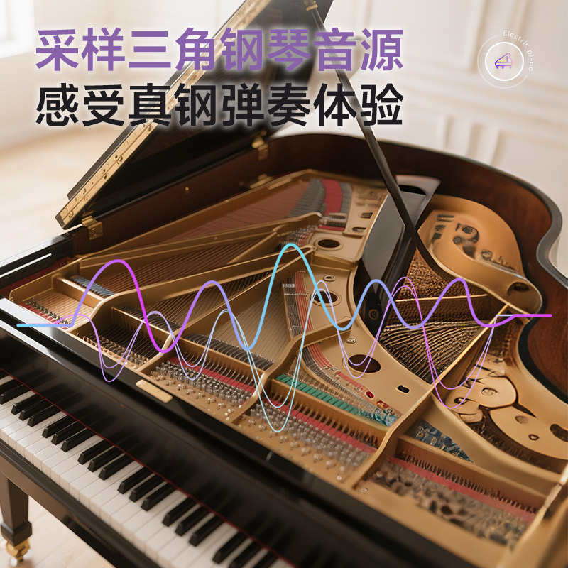 原康88重锤键电钢琴成人儿童初学者入门家用电子钢琴专业十级考级,淘宝优惠券,粉丝福利购,淘宝优惠卷