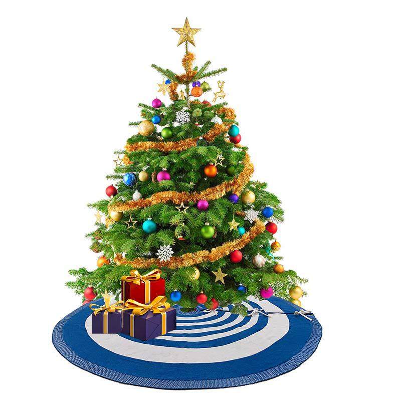 2020圣诞节装饰用品圣诞树摆件红白条纹针织毛线圣诞树裙跨境热销,淘宝优惠券,粉丝福利购,淘宝优惠卷