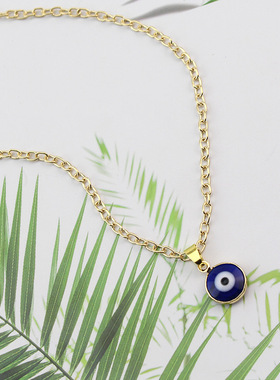 极速New Vintage Colorful Lucky Evil Eye PendOants Necklace F