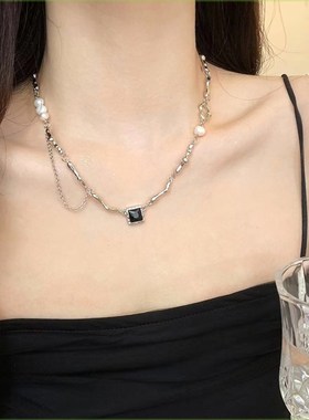 极速collarbone chain titanium steDel does not fade accessori