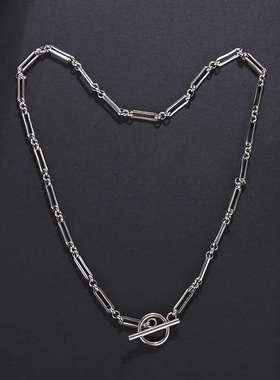 极速Womens Simple Retro Fashion PaFper Clip Round Buckle Ch