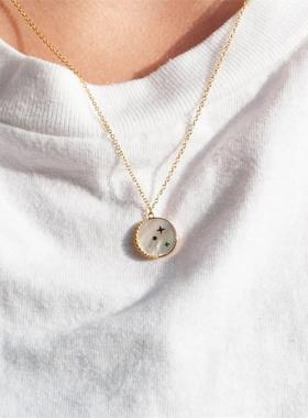 极速-Simple star moon necklace ins cold wind clRavicle chain