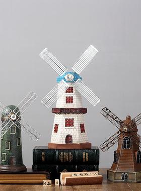 美式创意复古模型怀旧小摆件家居电视柜装饰品客厅样板间工艺品