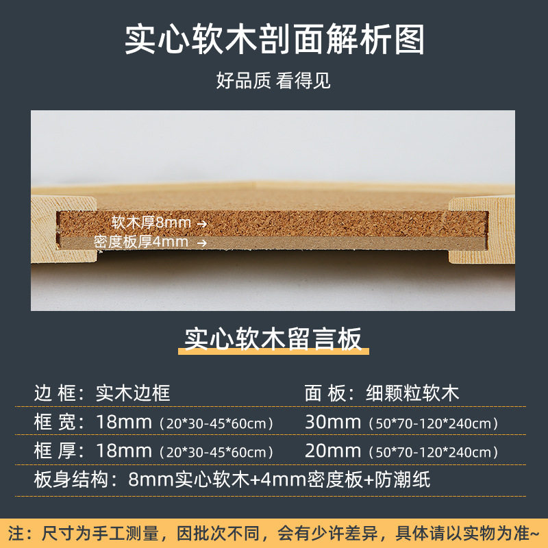 软木板照片墙展示板愿景留言板照片墙便签图钉记事板木质告示板,淘宝优惠券,粉丝福利购,淘宝优惠卷