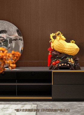 极速喜事花生如意柿子p沙金摆件客厅电视柜酒柜装饰搬新家乔迁开