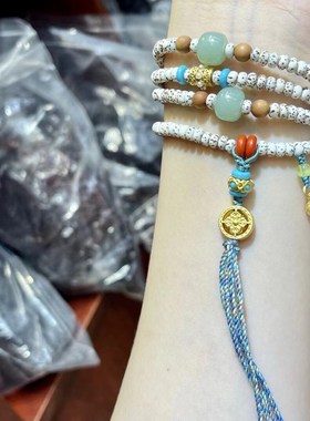 极速高密星月菩提子四圈多圈女款女款E手链 可做项链 文玩盘玩菩