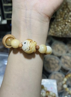 极速糖色菩提h根搭配碳烤鱼单圈女款手链 飘糖文玩盘玩手串