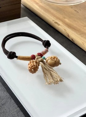 极速檀木花生柿子好事发生v女款手链 女款手串 小众百搭女款手链