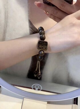 极速沉香喜乐h女款女款手链 木质文玩盘玩喜乐手串