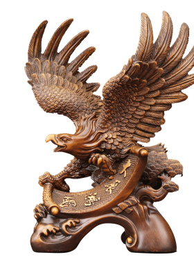 极速鹏程万里老鹰k摆件招财雄鹰客厅玄关公司店铺大展宏图开业乔