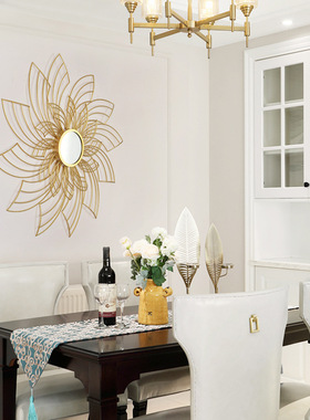 极速太阳立体餐h厅墙面墙壁装饰挂件家用墙壁金属玄关铁艺墙挂墙