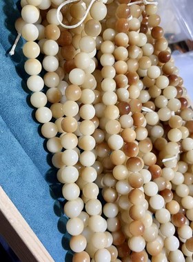 极速碳烤a菩提根10mm半成品散珠子 diy女款手链项链散珠子半成品