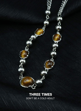 猫眼石美式复古美拉德choker