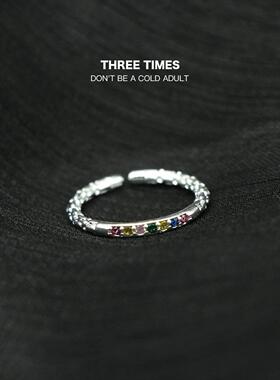 镂空蕾丝彩钻开口戒指新款设计