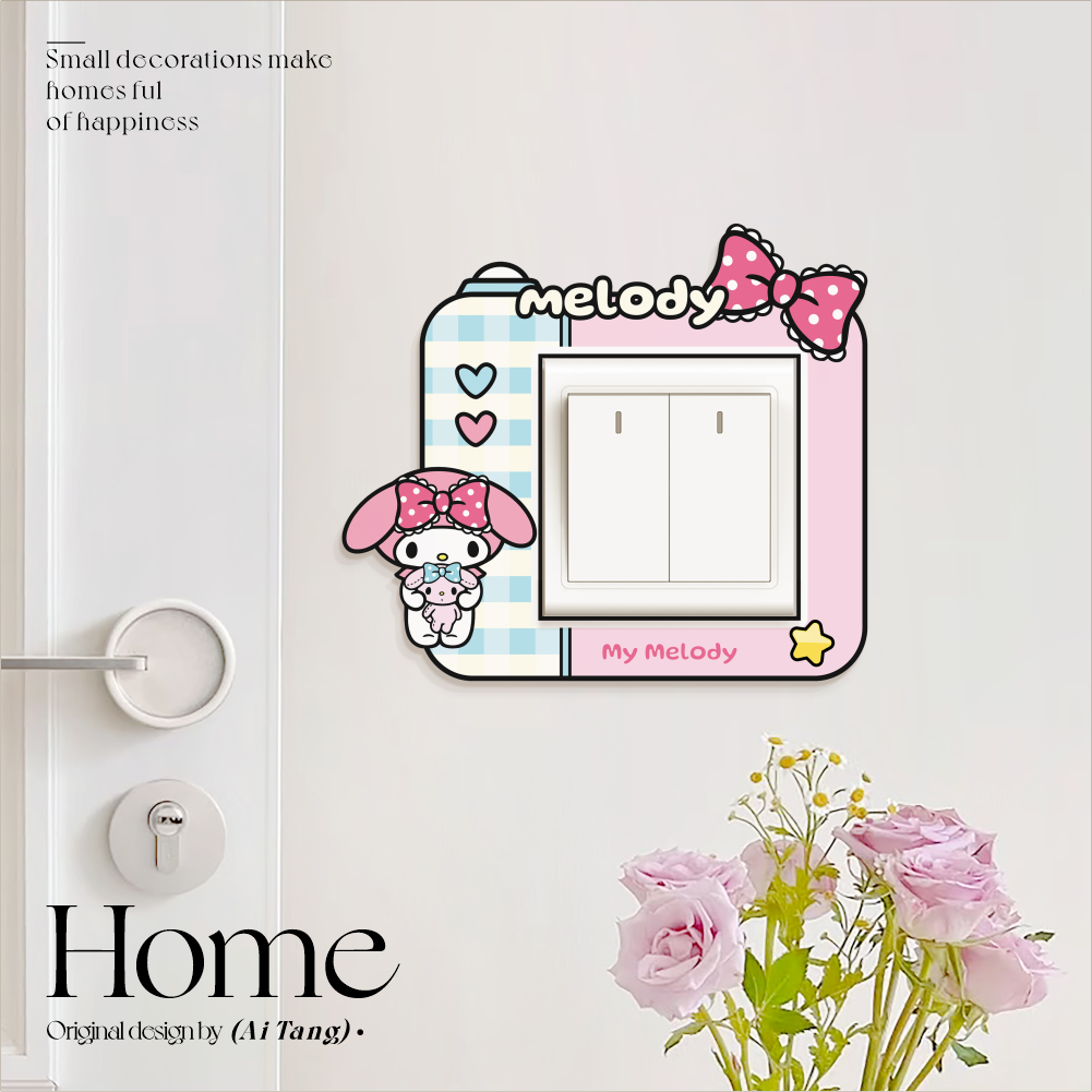 插座开关边框套遮丑装饰墙贴可爱卡通灯开关面板装饰边框保护套,淘宝优惠券,粉丝福利购,淘宝优惠卷