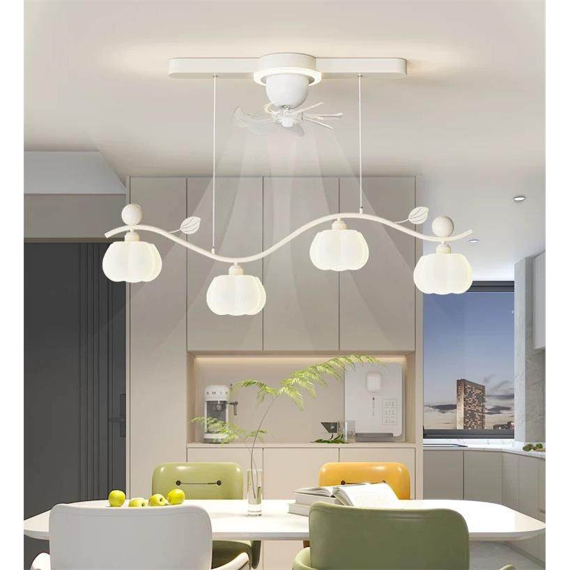 餐厅吊灯简约现代创意棉花罩网红吧台摇头风扇灯长条直盘饭桌灯具,淘宝优惠券,粉丝福利购,淘宝优惠卷