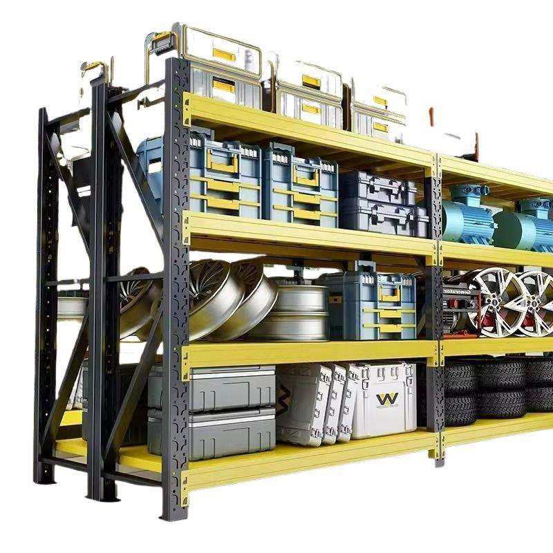 加厚钢制置物架多层落地仓储货架杂物架仓库储物架多功能收纳箱架,淘宝优惠券,粉丝福利购,淘宝优惠卷