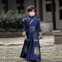 Boy Hanfu Winter style Garnter China Wind Childrens ancient clothing Little Boy State Original Beatty Cape Plays Out