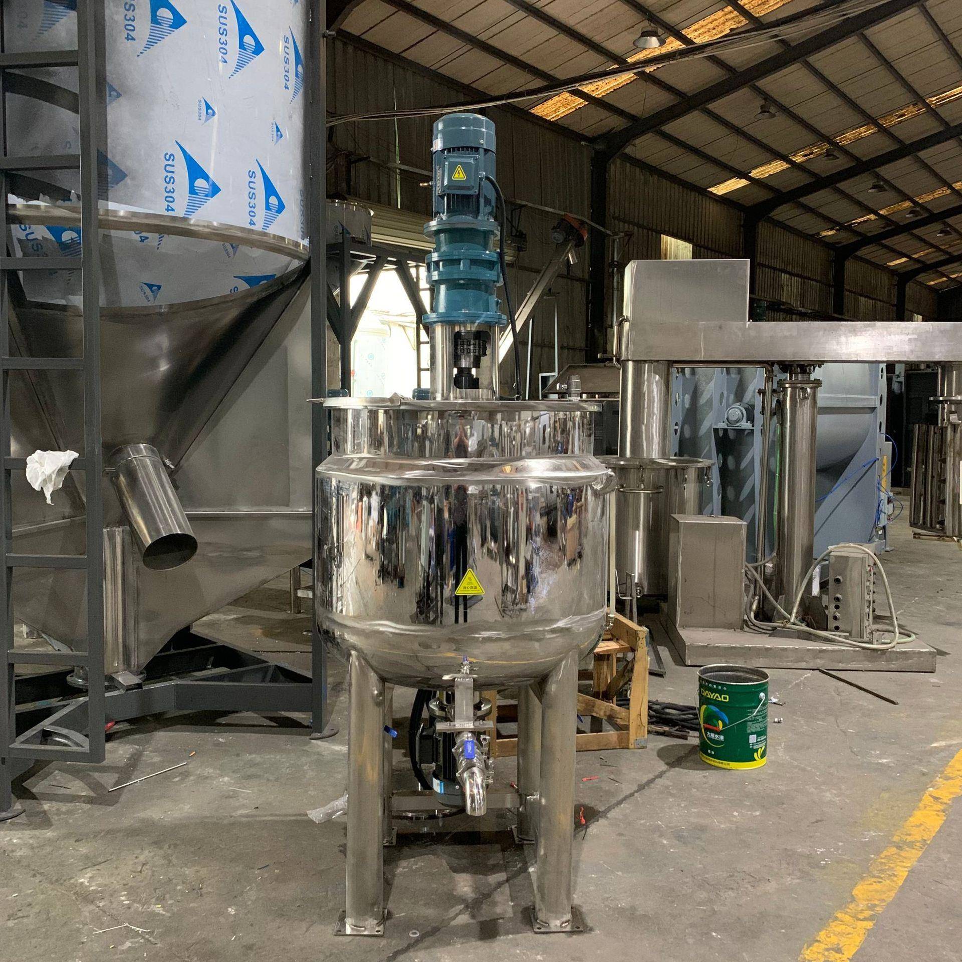 池州热供200L不锈钢混合桶黄山高速油漆涂料搅拌机淮北化工搅拌罐 - 图1