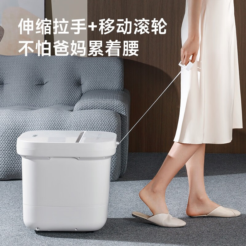 HITH泡脚桶家用全自动加热恒温洗脚盆智能电动按摩器高深桶足浴盆