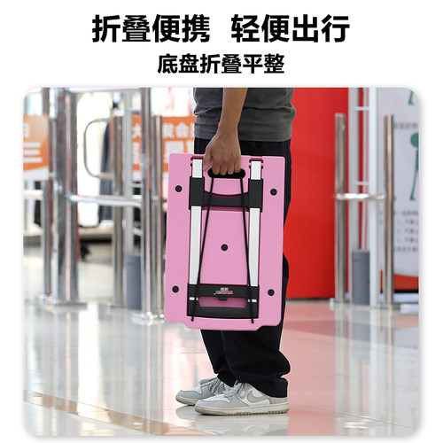 有速全折叠四轮家用手拉车快递小推车拉货手推车搬运车拖车小拉车 - 图1