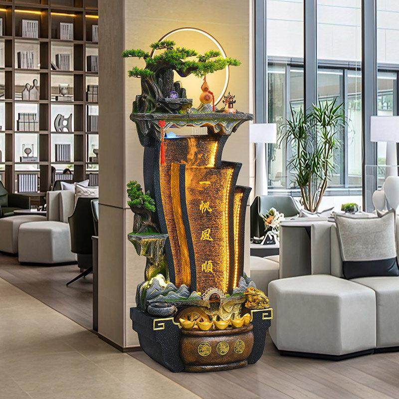 中式循环水假山喷泉水景风水轮装饰流水摆件客厅电视柜旁乔迁送礼,淘宝优惠券,粉丝福利购,淘宝优惠卷