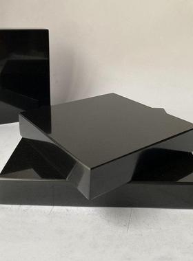 纯天然黑色大理石花岗岩底座CD音响垫板 功放胆机器材减震板 炮垫