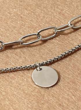 极速NZ1037 Punk hipster metal chain necklace fasShion person