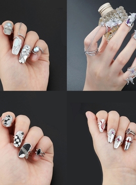 极速K Rings Adjustable Nail Rings AccessorieOs Jewelry Set M