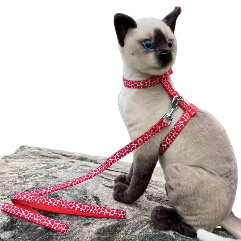 宠物猫牵引绳猫咪专用防挣脱猫绳子外出工字可调节猫用胸抱婴袋遛,淘宝优惠券,粉丝福利购,淘宝优惠卷