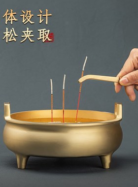 佛像清洁工具佛尘香灰清理中式铜木香压香铲香勺菩萨除灰打扫供桌