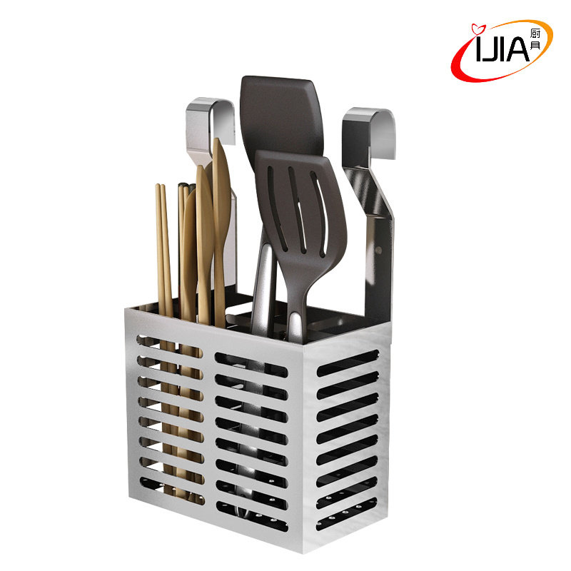 厨房置物架壁挂筷子盒筷子筒筷笼子 家用挂式沥水创意不锈钢 304,淘宝优惠券,粉丝福利购,淘宝优惠卷