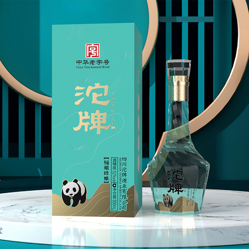 沱牌福顺珍酿浓香型纯粮白酒52度500ml*6瓶整箱装纯六粮口粮舍得