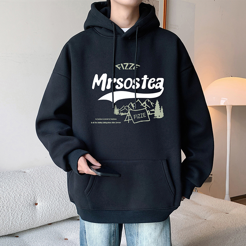 卫衣男秋冬季2025新款美式高街重磅男装港风宽松潮牌男生连帽外套 - 图3