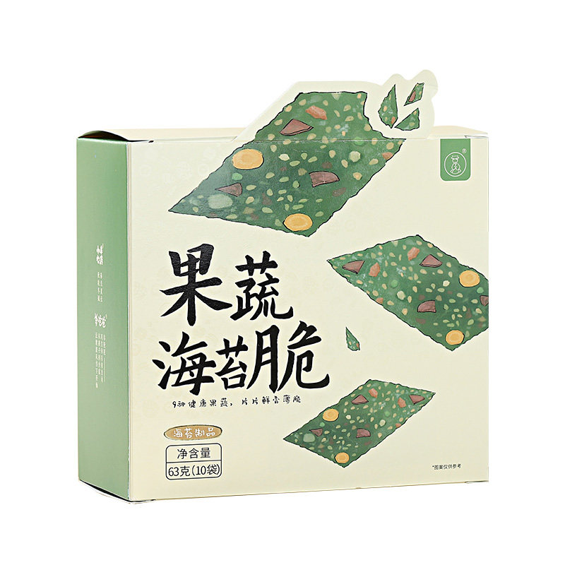 羊爸爸果蔬海苔脆片即食紫菜拌饭儿童健康零食休闲食品天然63g/盒,淘宝优惠券,粉丝福利购,淘宝优惠卷