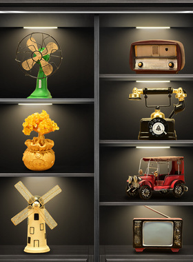 客厅酒柜装饰品摆件家居饰品玄关电视柜子复古红酒架创意小摆设