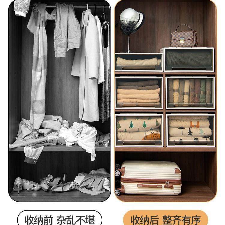 收纳箱抽屉式家用透明衣服衣柜塑料大容量收纳盒储物箱整理箱,淘宝优惠券,粉丝福利购,淘宝优惠卷
