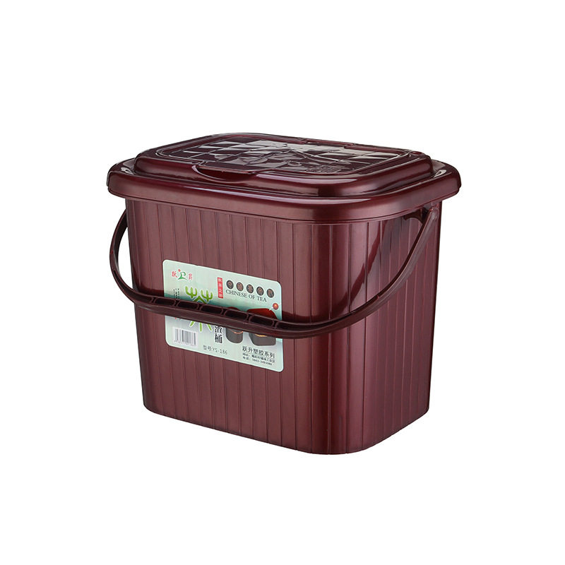 家用塑料茶渣桶 加厚方形提手带茶漏茶桶 干湿分离过滤茶水桶,淘宝优惠券,粉丝福利购,淘宝优惠卷